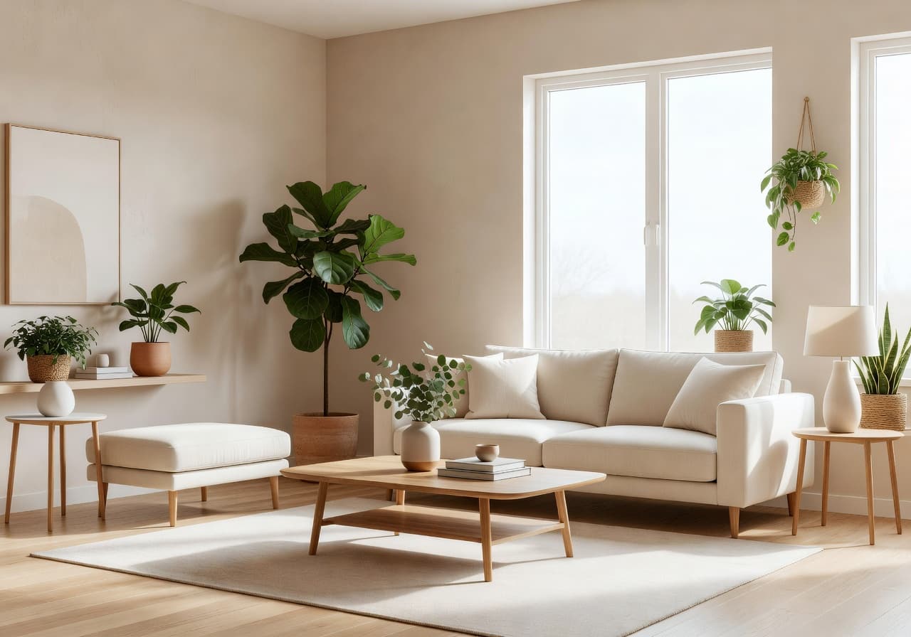 Before and after Italian Villa Style airbnb / rental AI redesign with DecorAI – Mediterranean interior design from photo